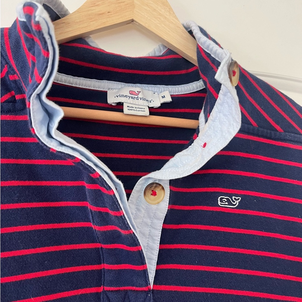 Vineyard Vines Navy & Red Women’s Pullover, Size Medium
